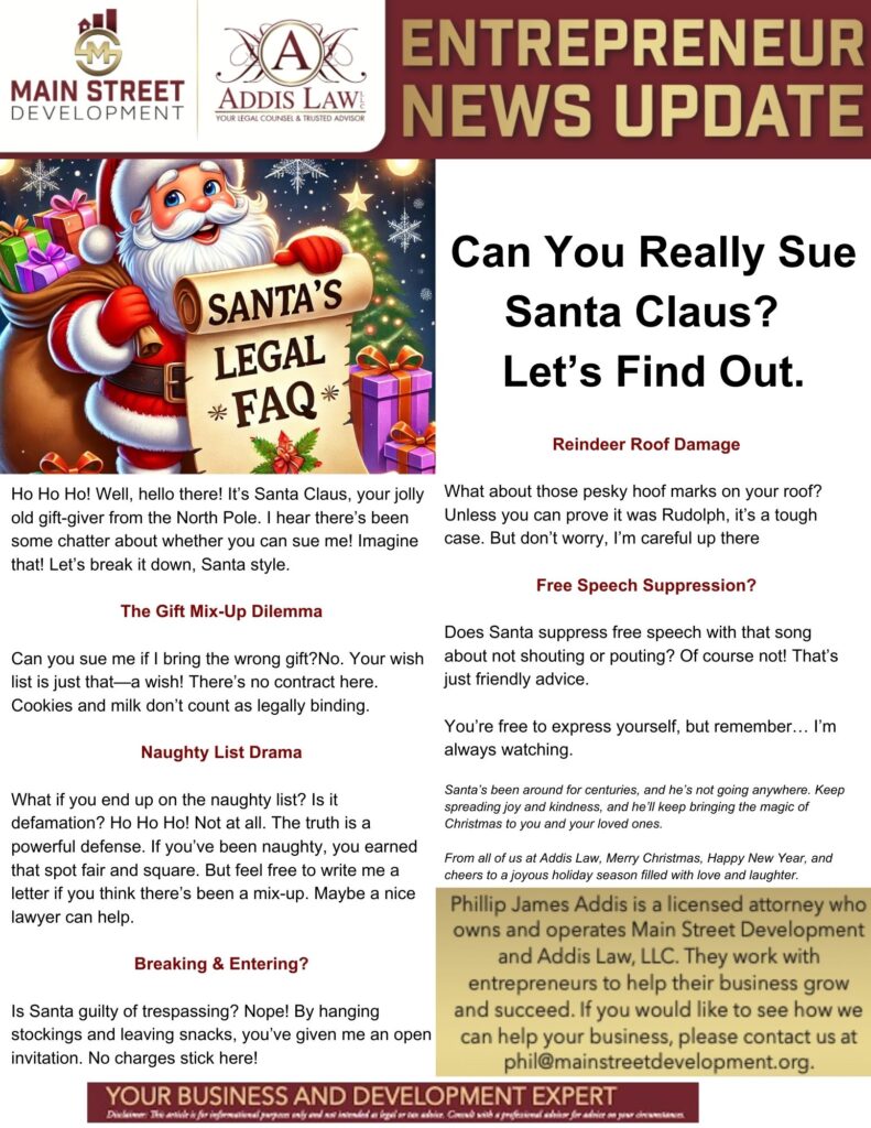 Can You Really Sue Santa Claus